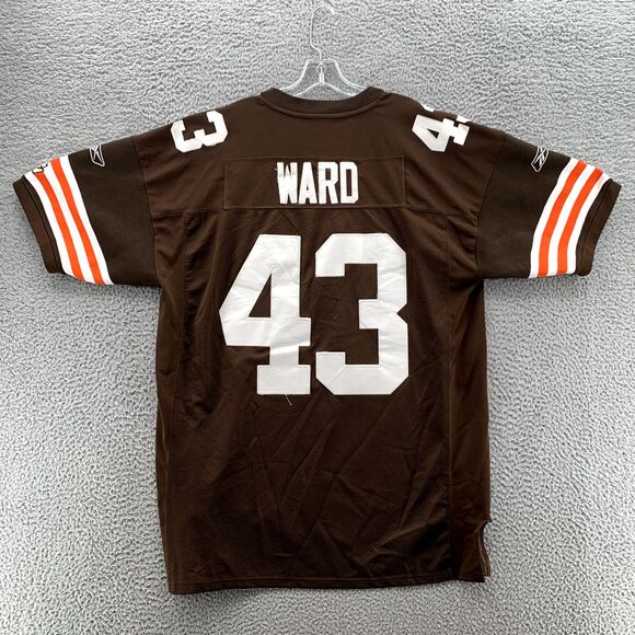 Cleveland Browns #43 Ward Jersey Mens 52 Reebok On Field NFL Football Sportswear - Picture 8 of 14
